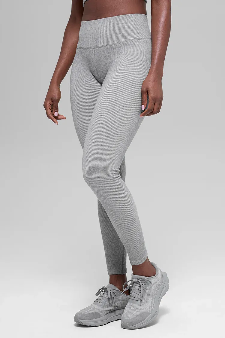 Legging High-waist Seamless Two Tone Rib