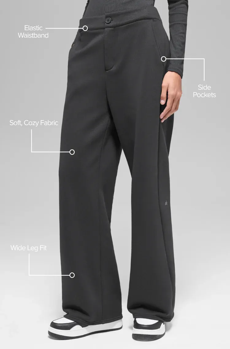 Calça De Moletom High-waist