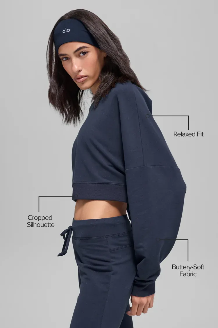 Moletom Cropped Sway Crew Neck