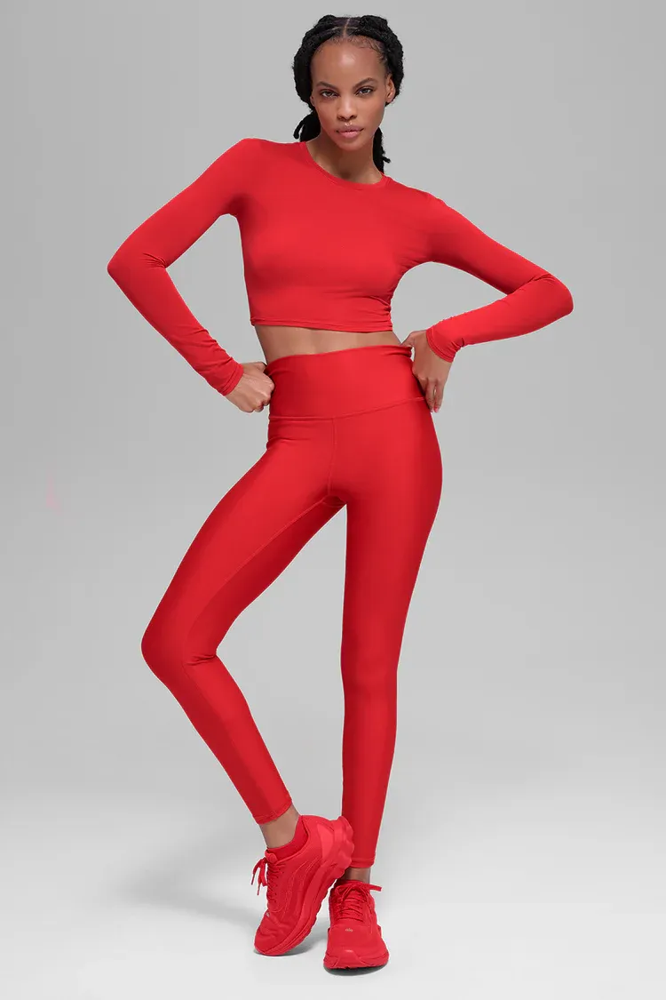 Blusa Alosoft Crop Finesse Manga Longa