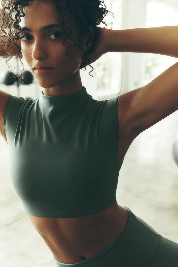 Blusa Softsculpt Capped Out Manga Curta