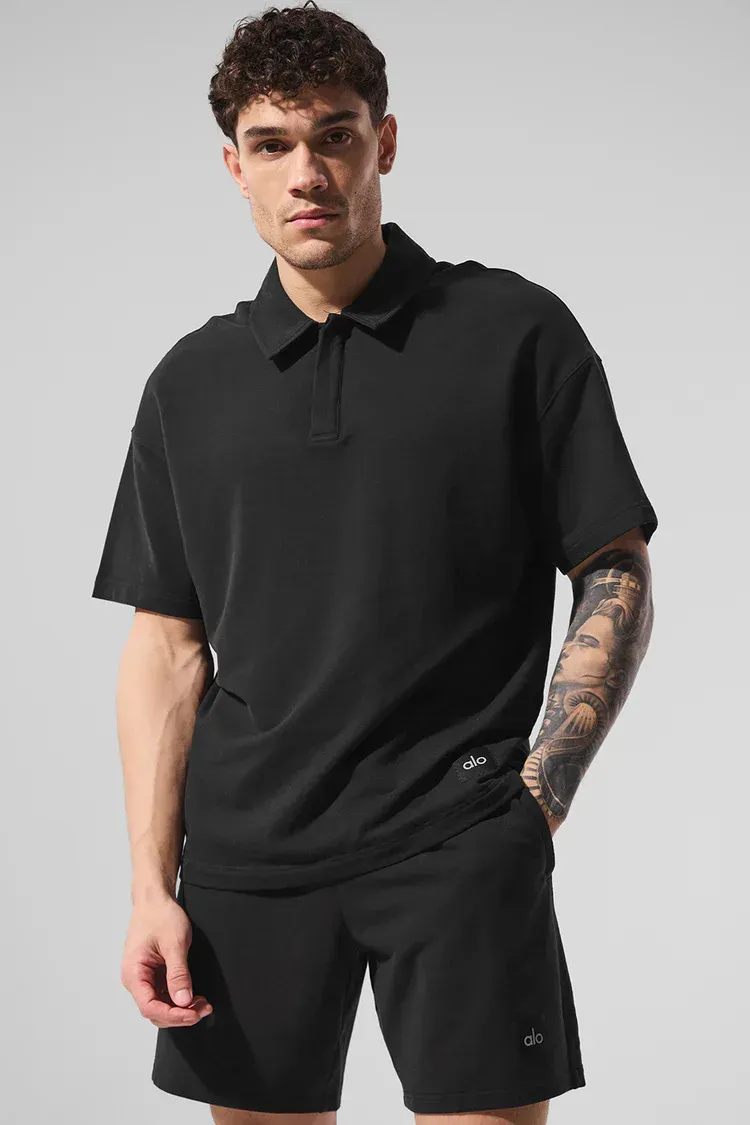 Blusa Polo Double Take Manga Curta