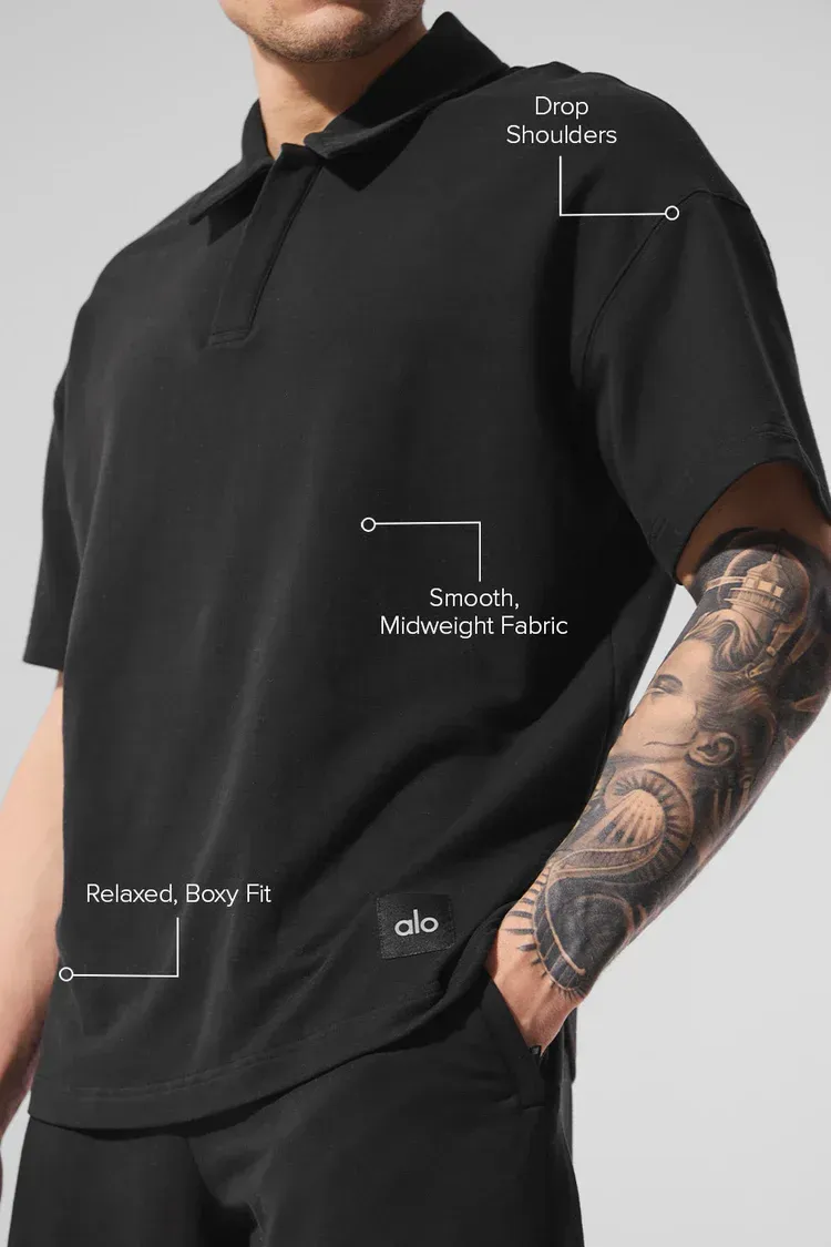 Blusa Polo Double Take Manga Curta