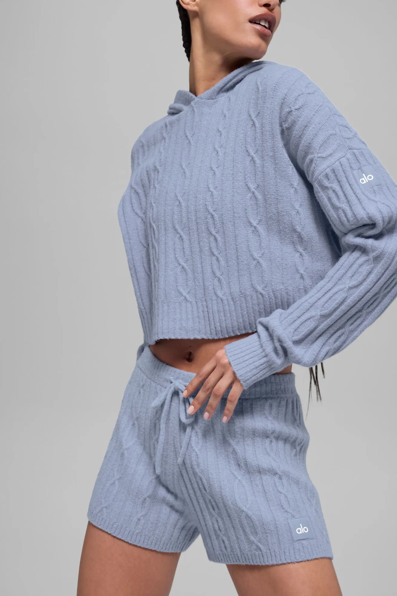 Casaco Cable Knit Winter Bliss Hoodie